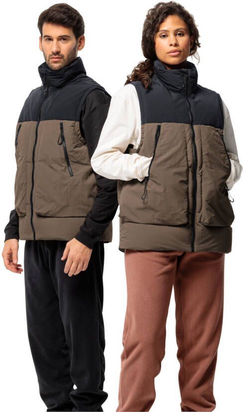 Jack Wolfskin Dellbrueck Vest Donzen bodywarmer L chestnut