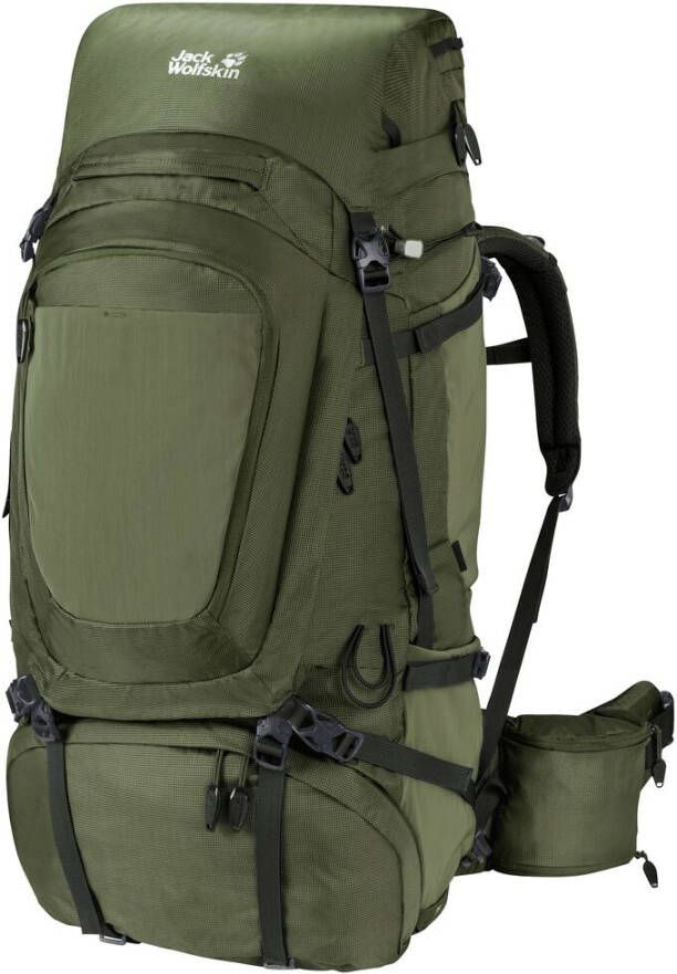 Jack Wolfskin Denali 75+10 Men Trekkingrugzak voor zware bepakking Heren one size greenwood