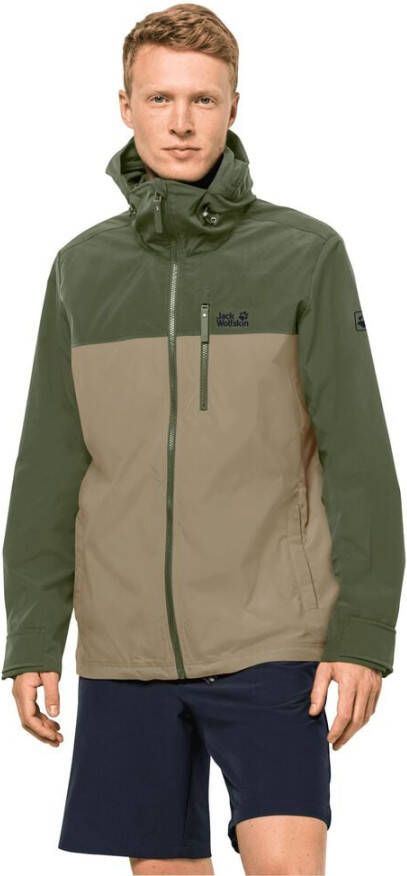 Jack Wolfskin Desert Wind Jacket Men Windjack Heren XXL bruin greenwood