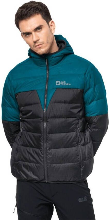 Jack Wolfskin DNA Tundra Down Hoody Men Donsjack Heren L blue coral blue coral
