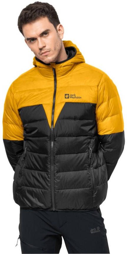 Jack Wolfskin DNA Tundra Down Hoody Men Donsjack Heren M bruin burly yellow XT