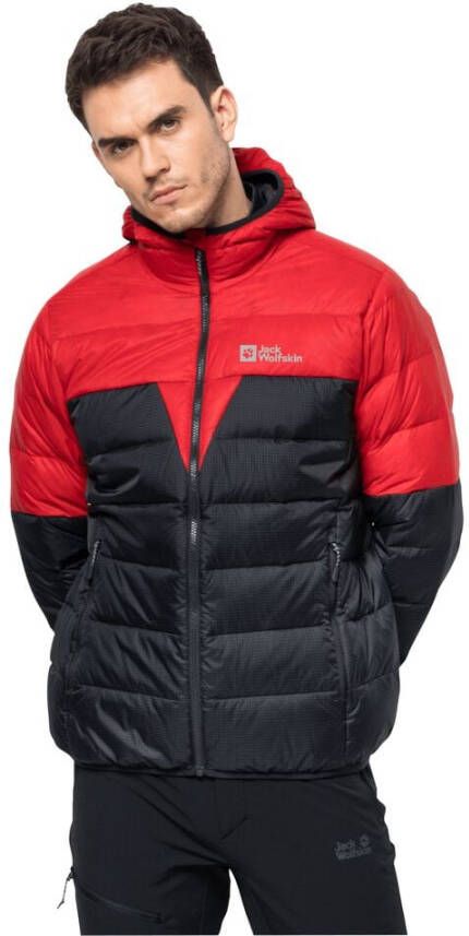 Jack Wolfskin DNA Tundra Down Hoody Men Donsjack Heren S rood adrenaline red