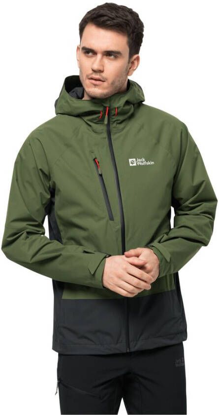 Jack Wolfskin Eagle Peak 2L Jacket Men Regenjack Heren XXL greenwood