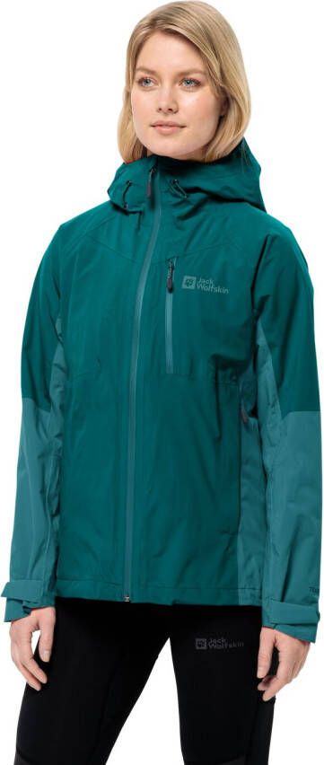 Jack Wolfskin Eagle Peak 2L Jacket Women Regenjack Dames XS sea green sea green