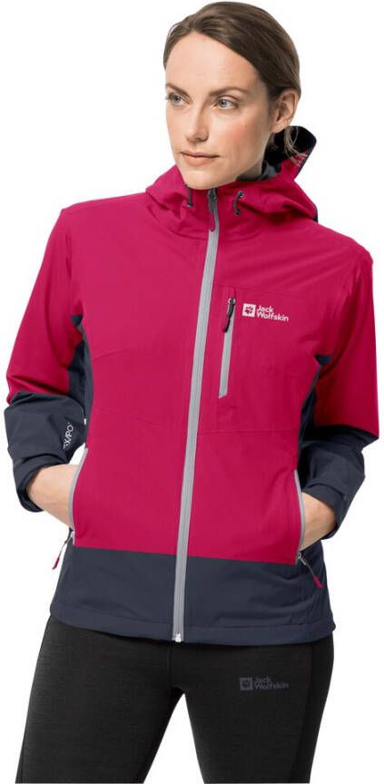 Jack Wolfskin Eagle Peak 2L Jacket Women Regenjack Dames XXL cranberry
