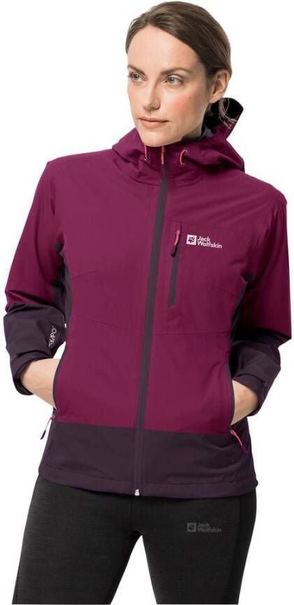 Jack Wolfskin Eagle Peak Jacket Women Regenjack Dames XXL wild berry wild berry