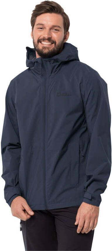 Jack Wolfskin Elsberg 2.5L Jacket Men Regenjack Heren L blue night blue