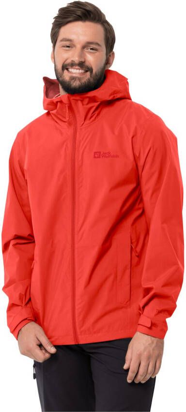 Jack Wolfskin Elsberg 2.5L Jacket Men Regenjack Heren XXL rood strong red
