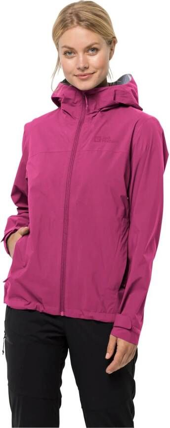 Jack Wolfskin Elsberg 2.5L Jacket Women Regenjack Dames XXL new magenta new magenta