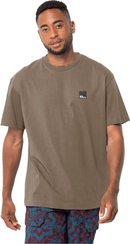 Jack Wolfskin Eschenheimer T-Shirt Uniseks T-shirt van biologisch katoen S chestnut