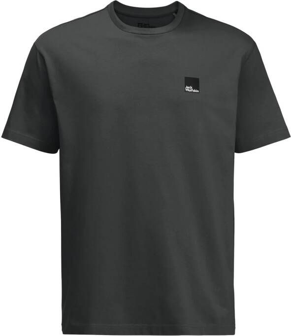 Jack Wolfskin Eschenheimer T-Shirt Uniseks T-shirt van biologisch katoen XS zwart granite black