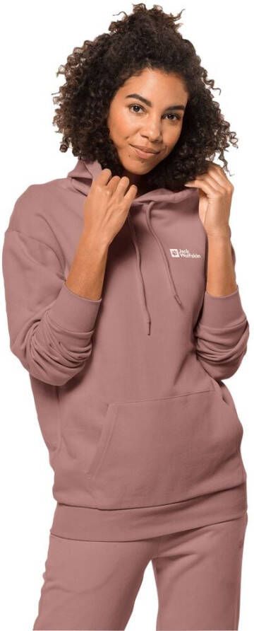 Jack Wolfskin Essential Hoody Women Hoody van biologisch katoen Dames M afterglow