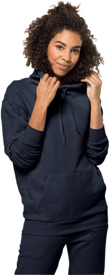 Jack Wolfskin Essential Hoody Women Hoody van biologisch katoen Dames XXL blue night blue
