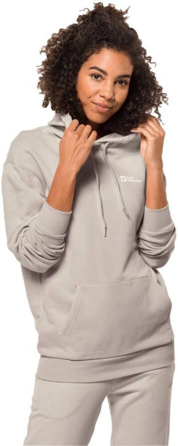 Jack Wolfskin Essential Hoody Women Hoody van biologisch katoen Dames XXL winter pearl winter pearl