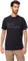 Jack Wolfskin Essential Logo T-Shirt Men T-shirt van biologisch katoen Heren 3XL zwart black - Thumbnail 2