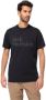 Jack Wolfskin Brand T-Shirt Men T-shirt van biologisch katoen Heren XXL black - Thumbnail 1