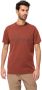 Jack Wolfskin Brand T-Shirt Men T-shirt van biologisch katoen Heren S carmine - Thumbnail 1
