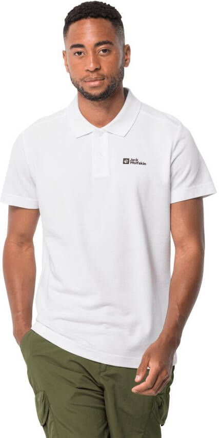 Jack Wolfskin Essential Polo Men Poloshirt Heren S geel white