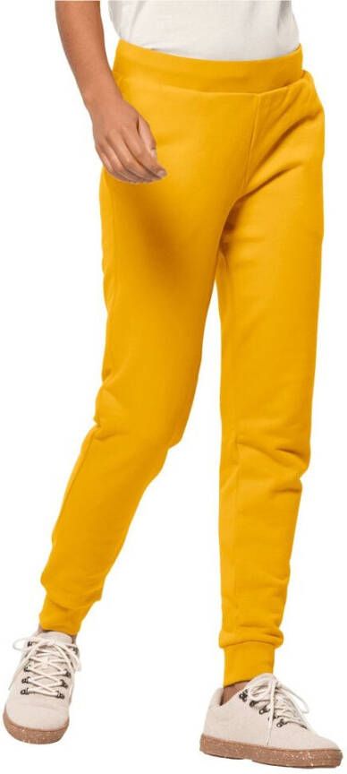 Jack Wolfskin Essential Sweat Pants Women Joggingbroek van biologisch katoen Dames XL bruin burly yellow XT