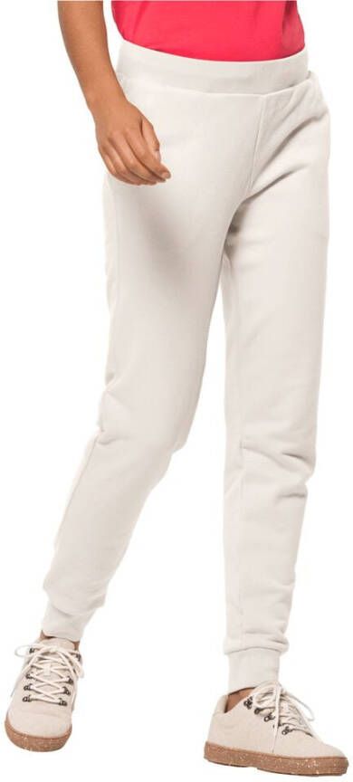 Jack Wolfskin Essential Sweat Pants Women Joggingbroek van biologisch katoen Dames S cotton white cotton white
