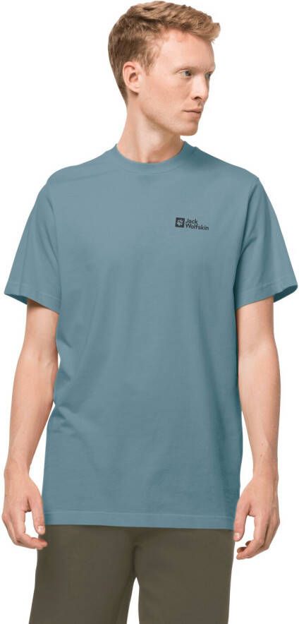 Jack Wolfskin Essential T-Shirt Men Heren T-shirt van biologisch katoen 3XL purper citadel