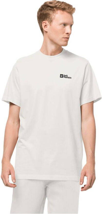 Jack Wolfskin Essential T-Shirt Men T-shirt van biologisch katoen Heren XXXL white