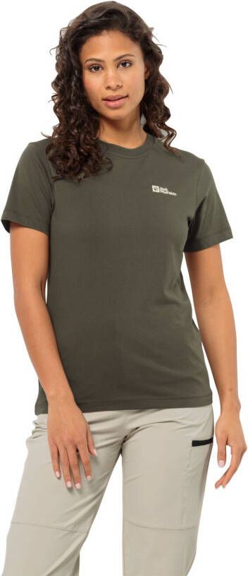 Jack Wolfskin Essential T-Shirt Women T-shirt van biologisch katoen Dames L island moss island moss