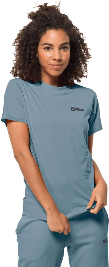 Jack Wolfskin Essential T-Shirt Women Dames T-shirt van biologisch katoen L citadel