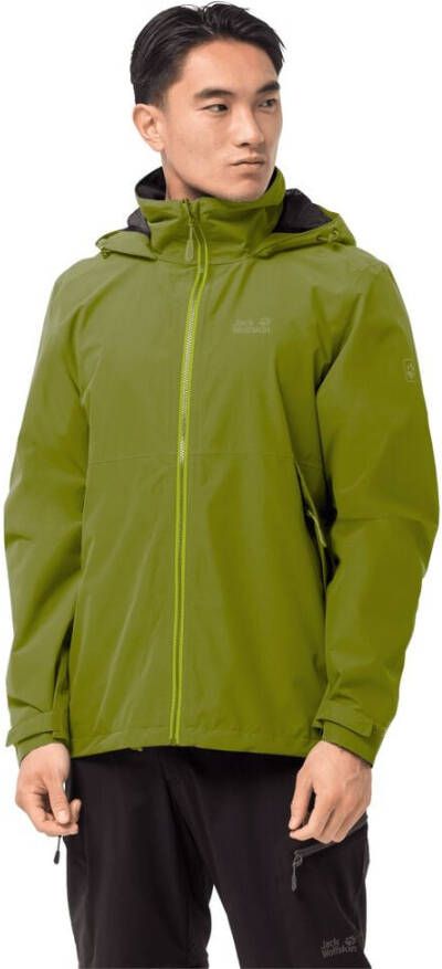 Jack Wolfskin Evandale Jacket Men Regenjack heren XXL groen golden cypress - Foto 2