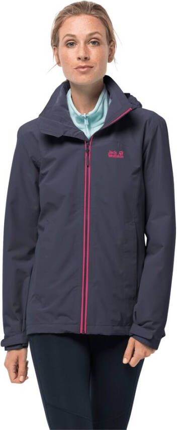 Jack Wolfskin Evandale Jacket Women Regenjack Dames M graphite