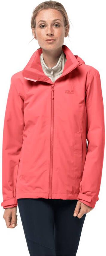 Jack Wolfskin Evandale Jacket Women Regenjack Dames XS desert rose desert rose