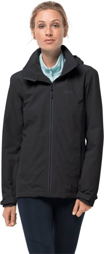 Jack Wolfskin Evandale Jacket Women Regenjack Dames XS grijs black