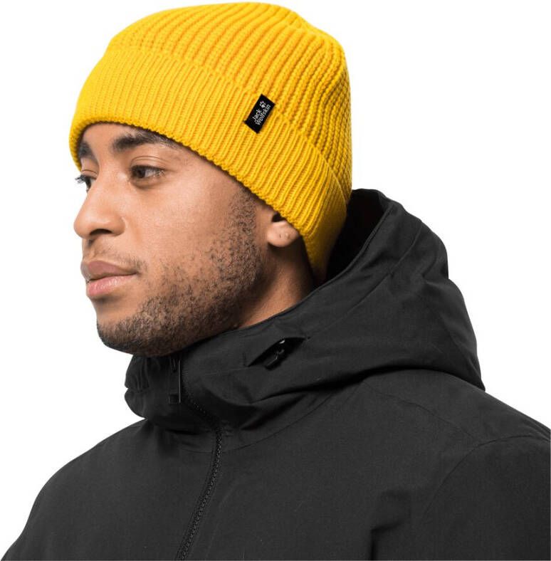 Jack Wolfskin Every Day Outdoors Cap Tricotmuts one size geel burly yellow XT