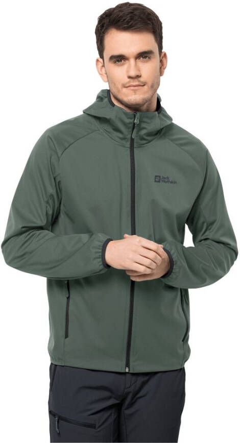 Jack Wolfskin Feldberg Hoody Men Softshelljack Heren XXL hedge green Hedge Green