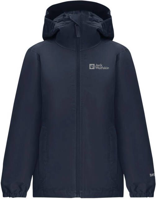 Jack Wolfskin Flaze Jacket Kids Regenjack Kinderen 164 blue night blue