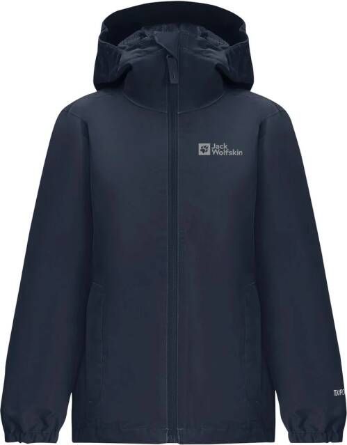 Jack Wolfskin Flaze Jacket Kids Regenjack Kinderen 176 blue night blue
