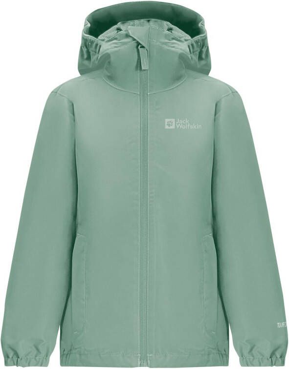 Jack Wolfskin Flaze Jacket Kids Regenjack Kinderen 176 granite green granite green