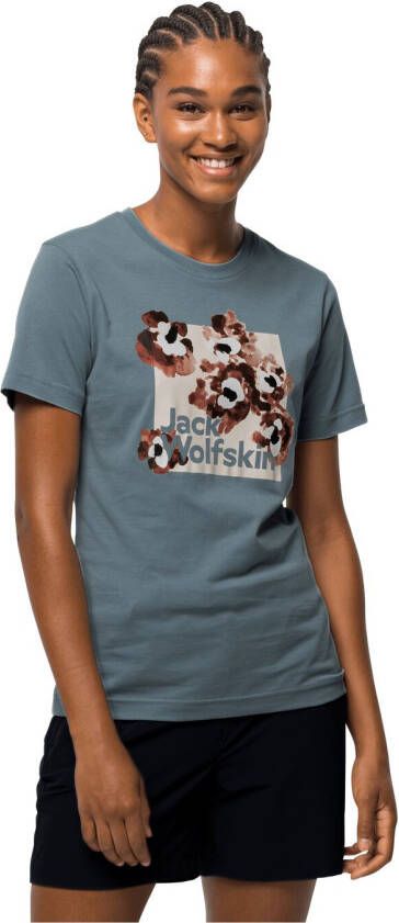 Jack Wolfskin Florell Box T-Shirt Women Dames T-shirt van biologisch katoen L citadel