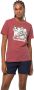 Jack Wolfskin Florell Box T-Shirt Women Dames T-shirt van biologisch katoen XS faded rose faded rose - Thumbnail 1