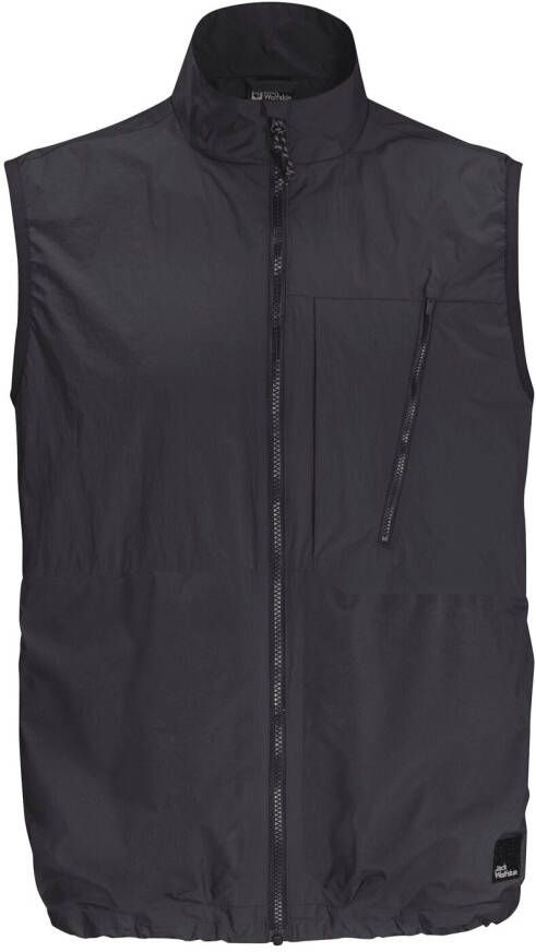 Jack Wolfskin Friedberger Vest Outdoor-bodywarmer Uniseks L zwart granite black
