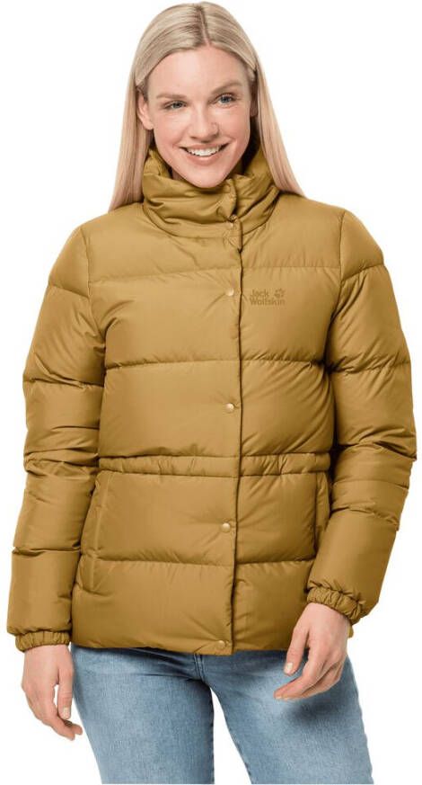 Jack Wolfskin Frozen Lake Jacket Women Donzen jack dames XL geel golden amber