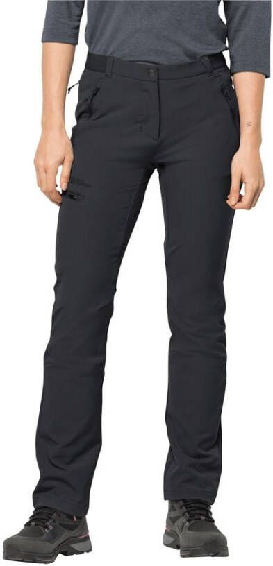 Jack Wolfskin Geigelstein Pants Women Softshell-wandelbroek Dames 46 zwart black