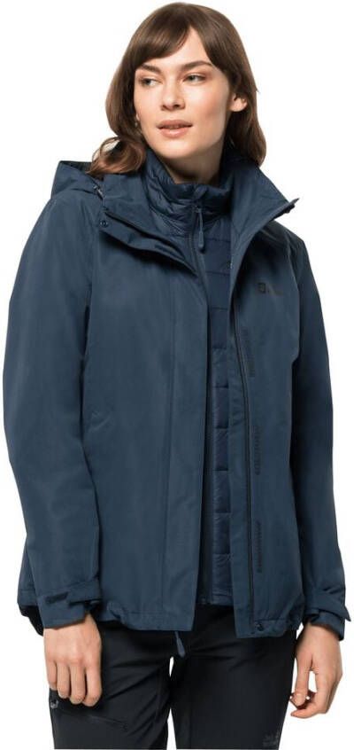 Jack Wolfskin Geisshorn 3in1 Jacket Women 3in1 jack Dames S blue night blue