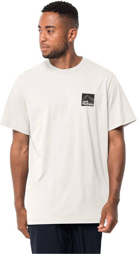 Jack Wolfskin Gipfelzone T-Shirt Men Heren T-shirt van biologisch katoen M geel egret