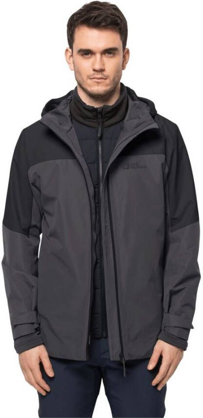 Jack Wolfskin Glaabach 3in1 Jacket Men 3in1 jack Heren XXL grijs black