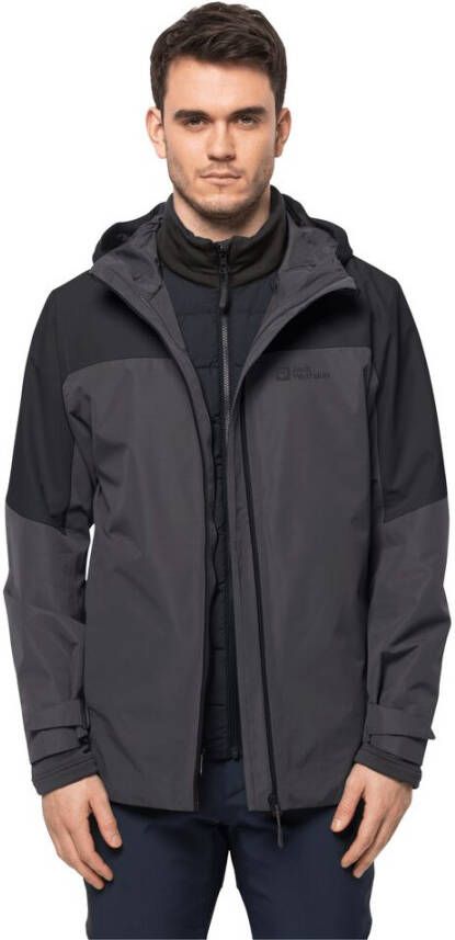 Jack Wolfskin Glaabach 3in1 Jacket Men 3in1 jack Heren XXL grijs black