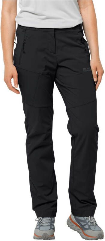 Jack Wolfskin Glastal Pants Women Softshell-wandelbroek Dames 38 black