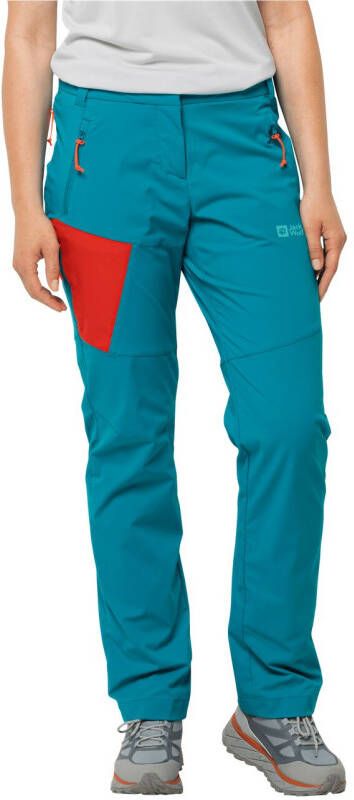 Jack Wolfskin Glastal Pants Women Softshell-wandelbroek Dames 42 tile blue tile blue