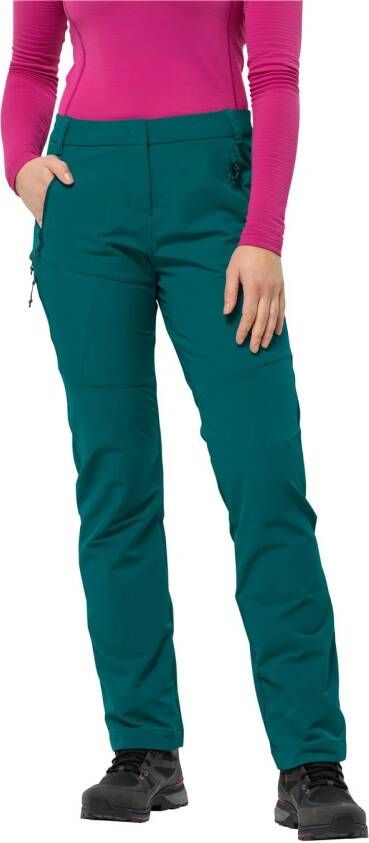 Jack Wolfskin Glastal Winter Pants Women Lange broeken Dames 42S sea green sea green