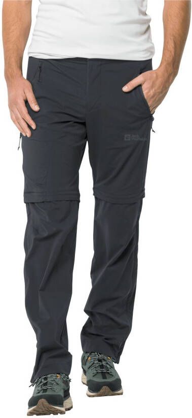 Jack Wolfskin Glastal Zip Away Pants Men Softshell-wandelbroek Heren 56 phantom